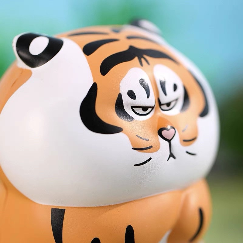 Mô hình squishy hổ béo mặt quạu chính hãng