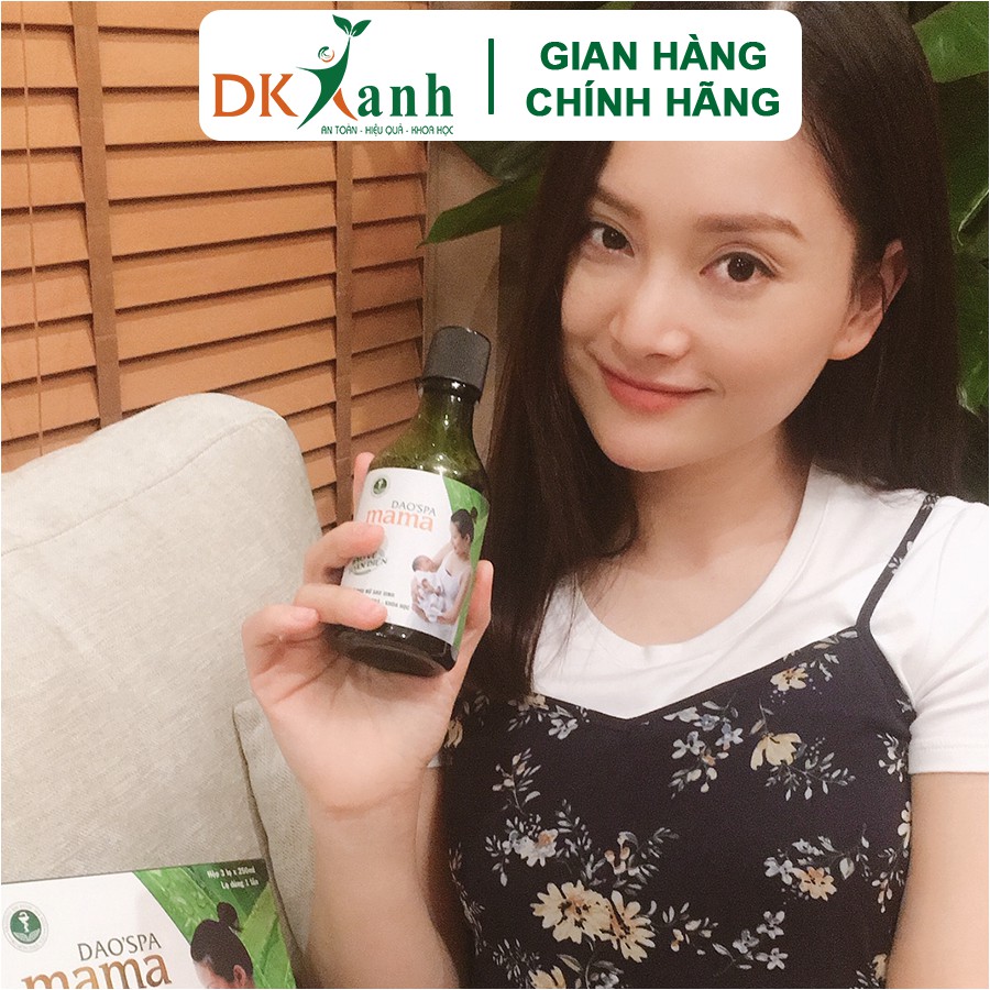 Combo 4 Hộp Nước tắm sau sinh Dao'spa Mama DK Pharma, 12 chai (250ml/chai) tặng 1 lợi sữa Curmilk + 1 tắm bé YaocareBaby