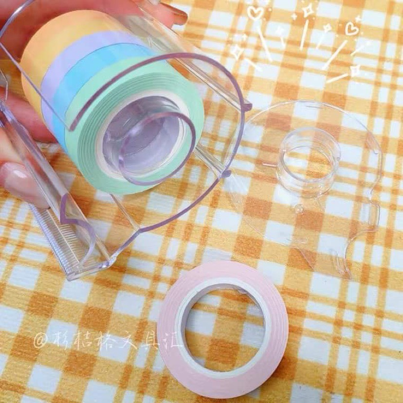 Hộp dụng cụ cắt washi tape nhiều màu tiện lợi
