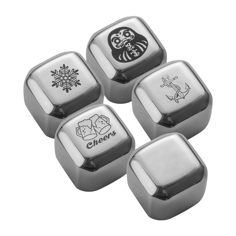 Đá Viên Uống Rượu Bia Bằng Thép Không Gỉ 304 Nhanh Khô Tiện Dụng