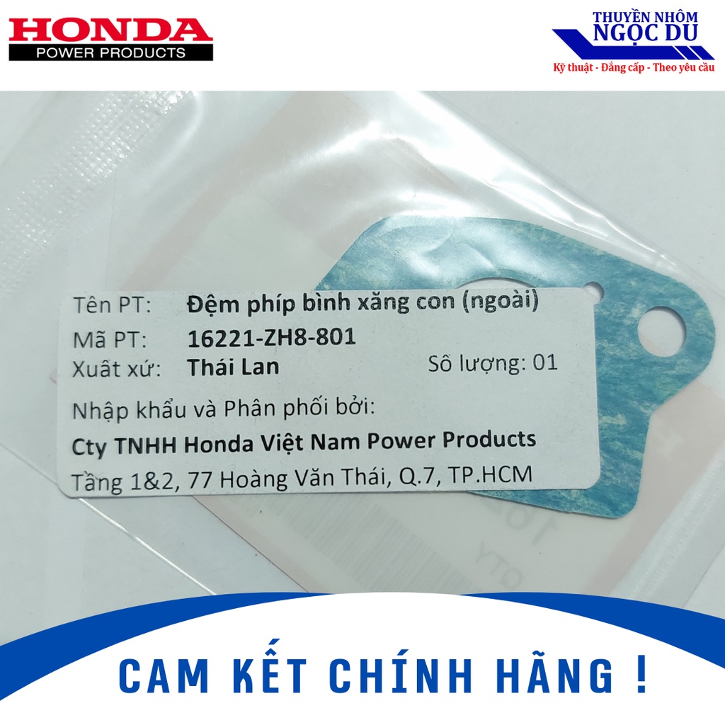 Đệm, Roăng Phíp Bình Xăng Con  HONDA HONDA GX160, GX200, 16221-ZH8-801, Chạy Thuyền, Chạy Xuồng