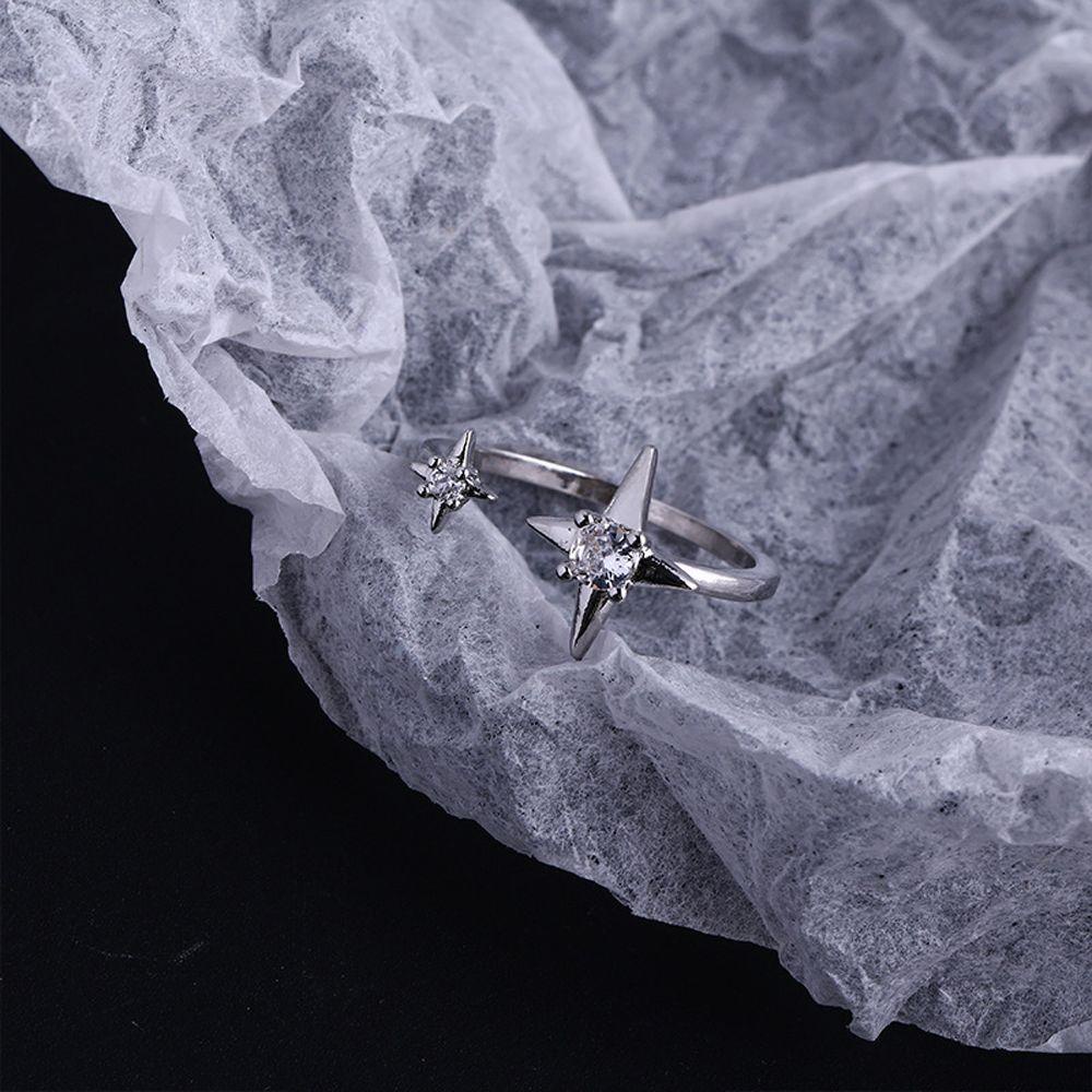 Nhẫn Hở Hình Ngôi Sao Thanh Lịch Sáng Tạo Có Thể Điều Chỉnh Cho Nữ