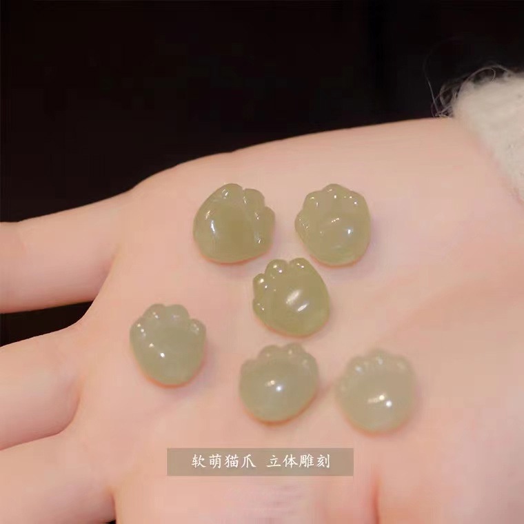 Hàng Mới Về [Hàng Mới Về] Vòng Tay Dây Bện Gắn Mặt Hình Chân Mèo May Mắn Cho Cặp Đôi