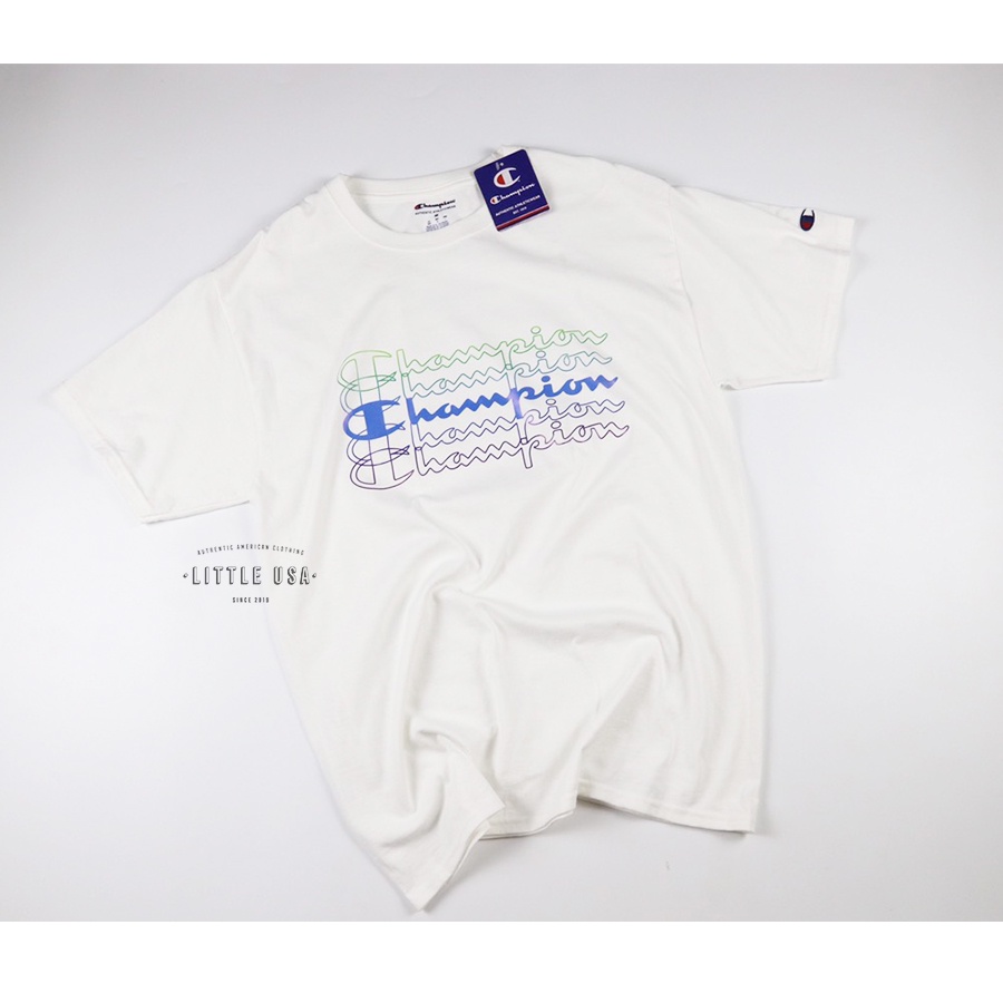 ÁO THUN CHAMPION CHÍNH HÃNG 3 MÀU GRADIENT LOGO TEE