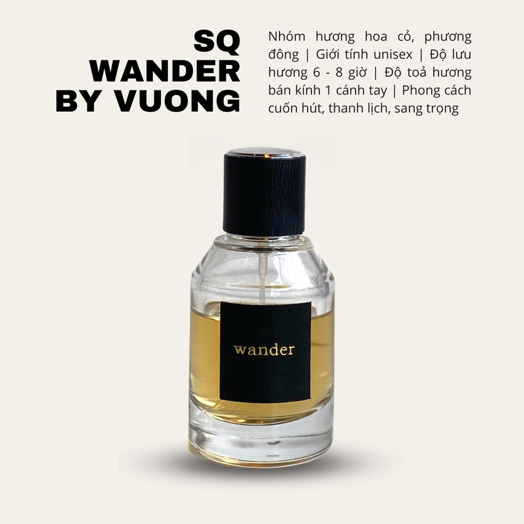 Nước hoa Vuông Unisex SQ Wander hương phương đông ấm áp nét lễ hội cuốn hút dung tích 50ml