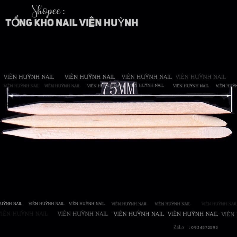 Que gỗ nail, que gỗ đẩy da làm nailbox