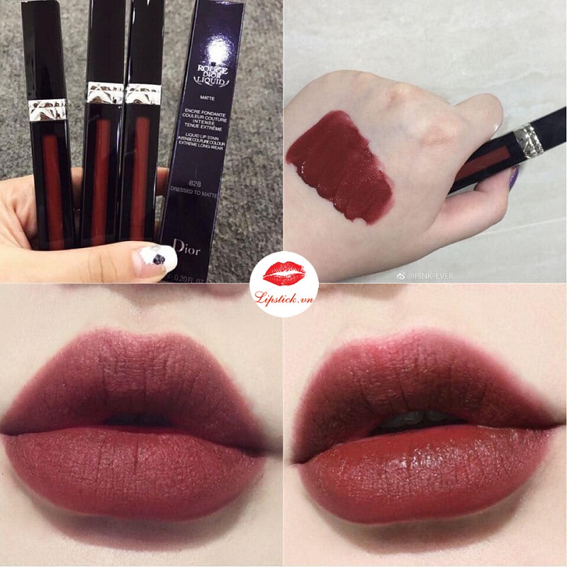 Son Dior ROUGE LIQUID màu 828