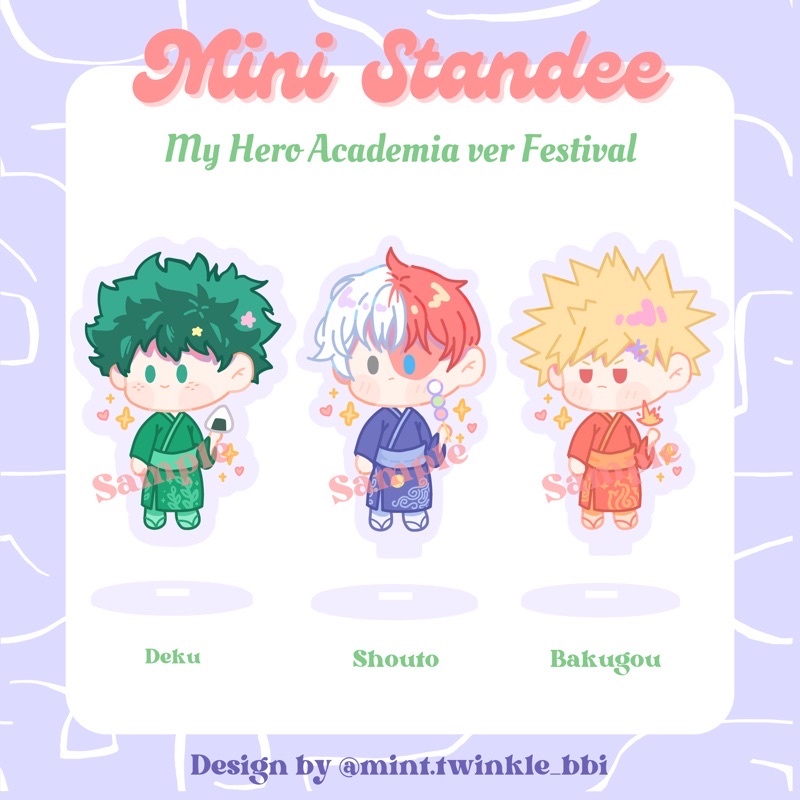 Mini Standee MHA - Mô hình nhân vật MHA 5cm