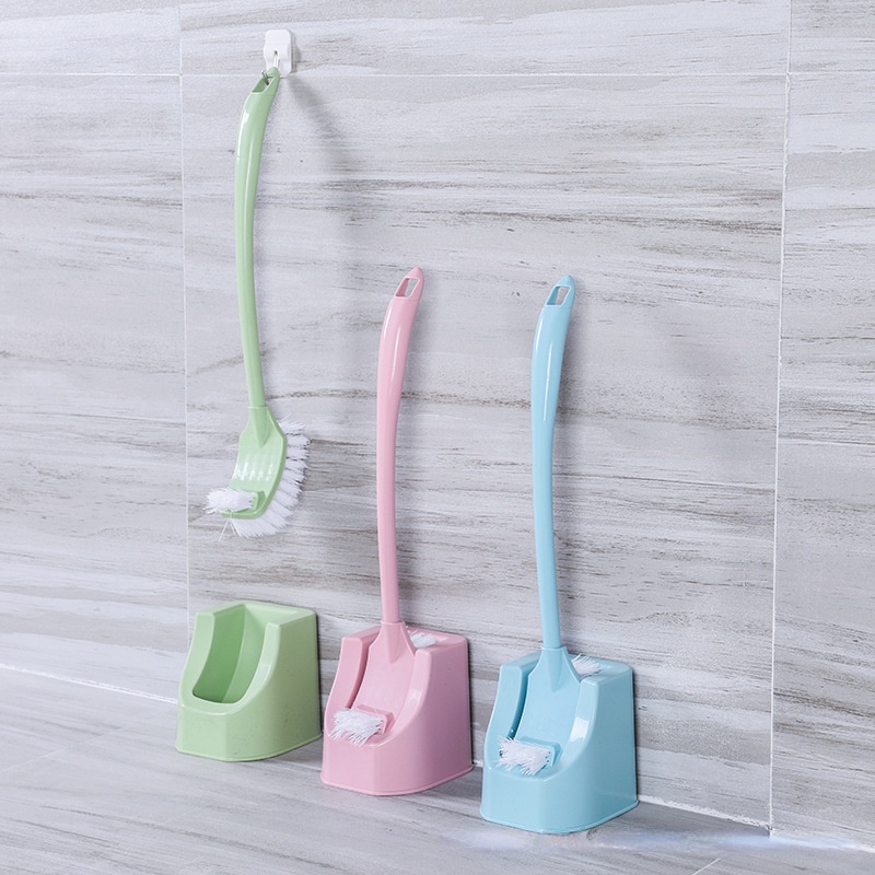 Bộ Bàn Chải Cọ Rửa Toilet Hai Mặt Cán Dài Dày Tiện Lợi