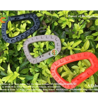 Móc treo khoá móc treo đa năng EDC chữ D nhựa ABS
