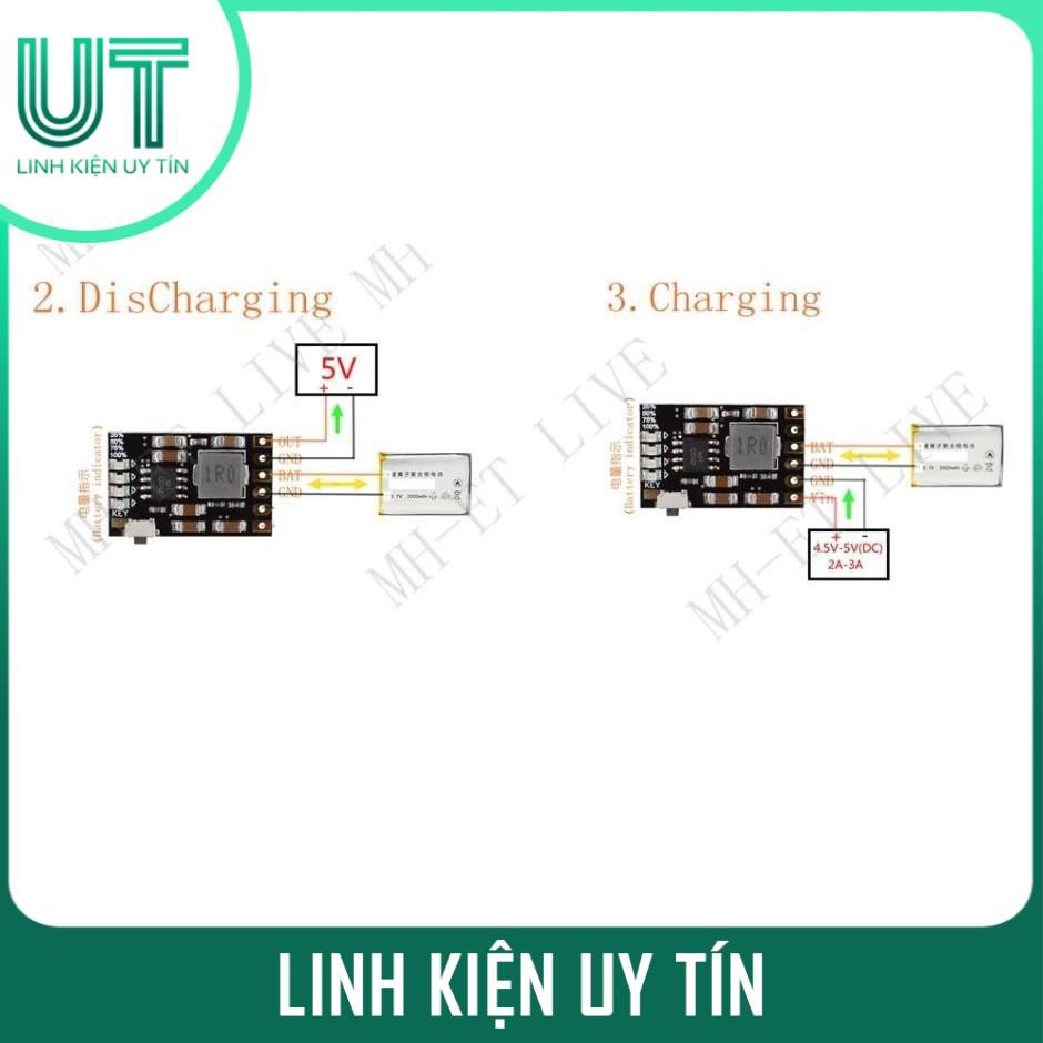 Mạch Sạc Xả Pin 1S 5V2A SX-0502-1S