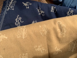 Vải linen in hoạ tiết