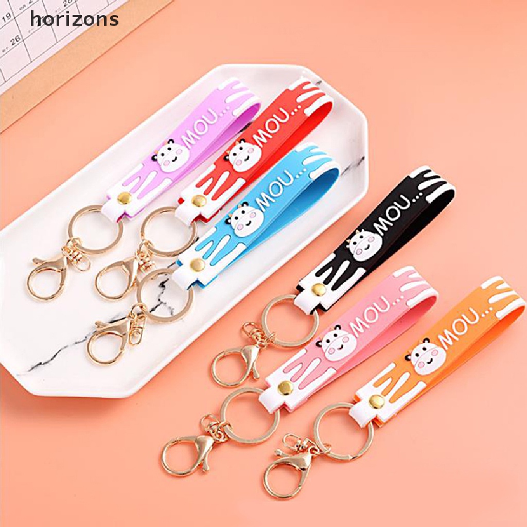 Móc Khóa Hình Bò Sữa Đáng Yêu Dành Cho Nữ