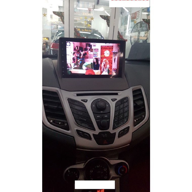 Màn Hình Android 9 inch Cho Xe FIESTA 2008-2017 - Đầu DVD Android Kèm Mặt Dưỡng Giắc Zin Canbus Cho FORD FIESTA