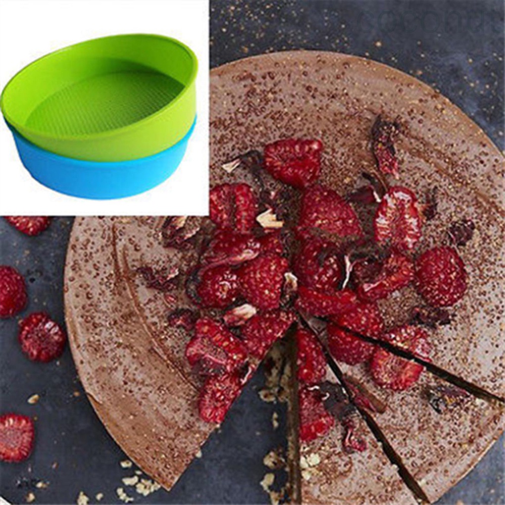 Khuôn Làm Bánh Hình Tròn Bằng Silicon Tiện Dụng Cho Nhà Bếp