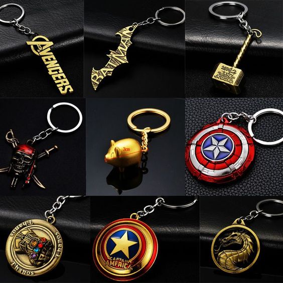 Móc khóa LOGO AVENGERS - độc đáo - chất liệu kim loại - phong cách anh hùng nhiều màu sắc có video sản phẩm từ 5hshop