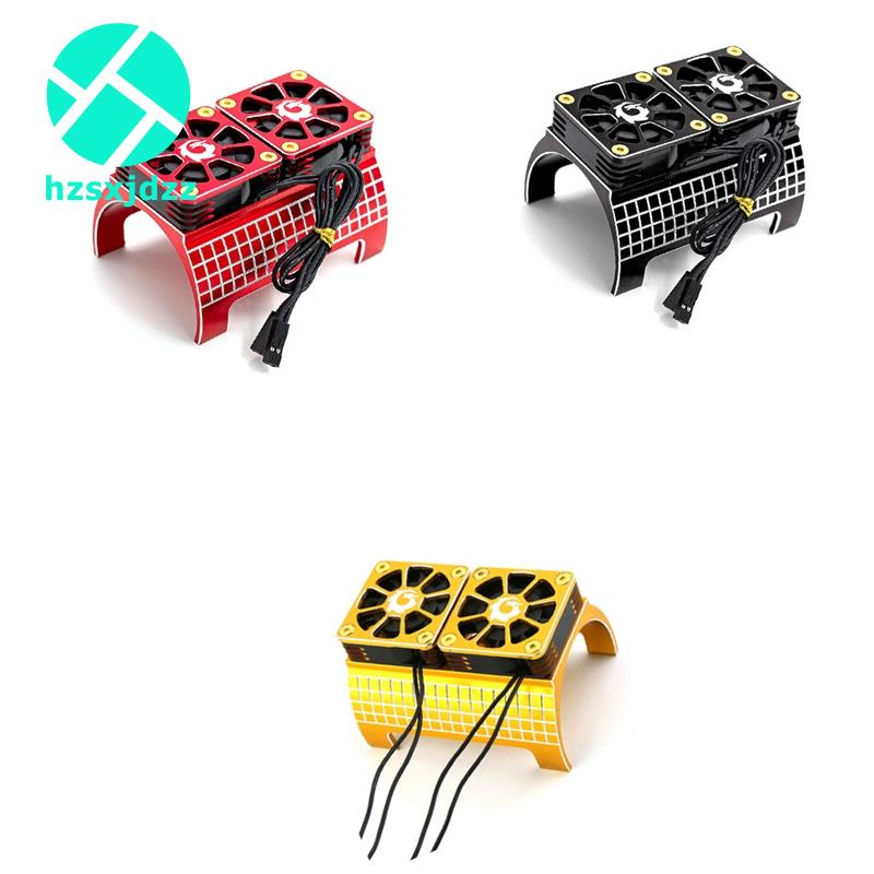 Quạt Tản Nhiệt Kép 4985 1717 Bằng Kim Loại Cho Xe Điều Khiển 1 / 5 Traxxas X-Maxx 6S 8S Arrma KRATON RC