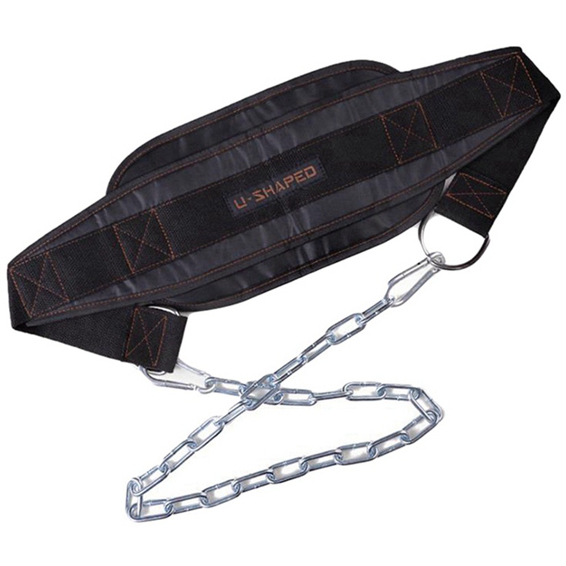 Dây Đai Đeo Thắt Lưng Có Móc Xích Bằng Neoprene Hỗ Trợ Nâng Tạ
