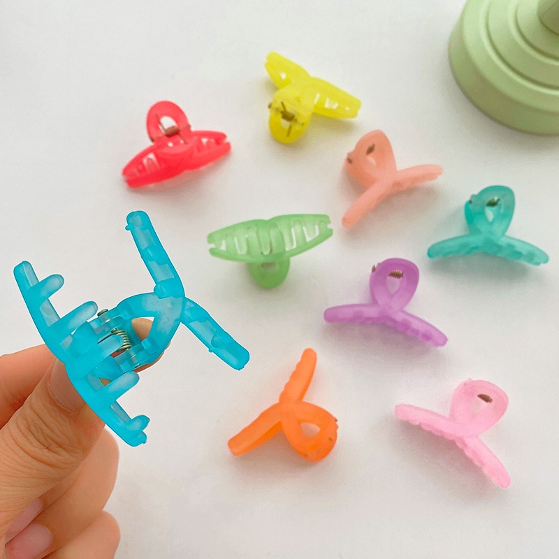 Kẹp mái tóc càng cua nhỏ 4.5cm xoắn màu sắc dễ thương K68