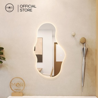  Gương Toàn Thân Decor Hình Hạt Đậu Treo Tường Cao Cấp MOR MIRROR Kích Thước 60x100cm Đầy Đủ Phụ Kiện 