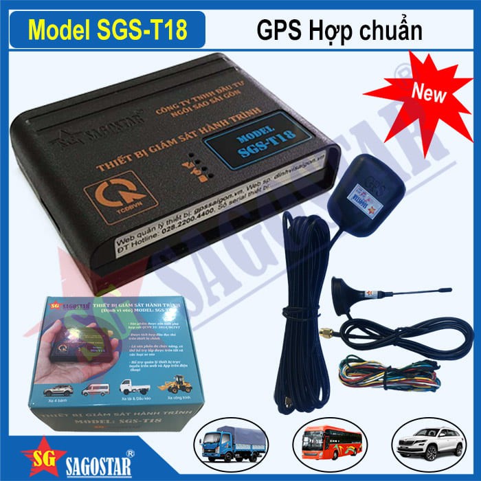 Hộp đen ô tô hợp chuẩn SAGOSTAR SGS-T18 cho xe Kinh doanh vận tải