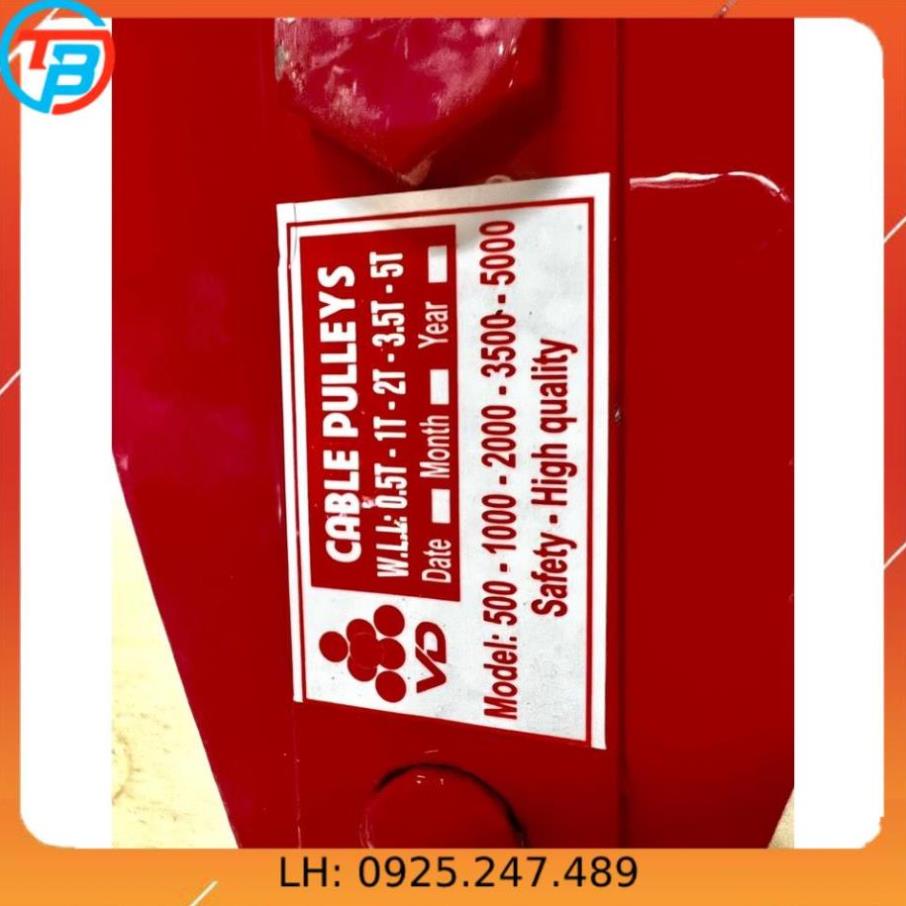 Ròng Rọc Pully 500 kg CÁP THÉP Thái Bình VinàN