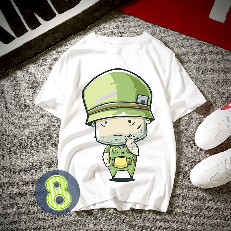 Áo thun unisex họa tiết hoạt hình thời trang ATN420