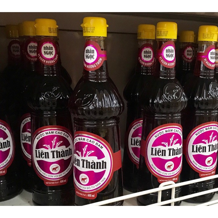 2 Chai Nước Mắm Liên Thành Nhãn Ngọc Chai 600ml