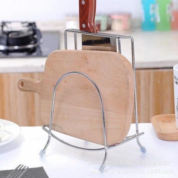 Kệ cài dao thớt bằng inox chắc chắn tiết kiệm không gian bếp