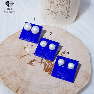 Bông tai bạc nụ ngọc trai