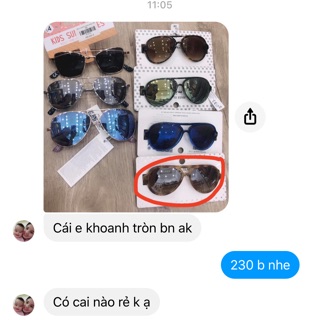 Thắm Nguyễn - 2 sp - mũ khủng long Hm 18-24m và kính river như ảnh