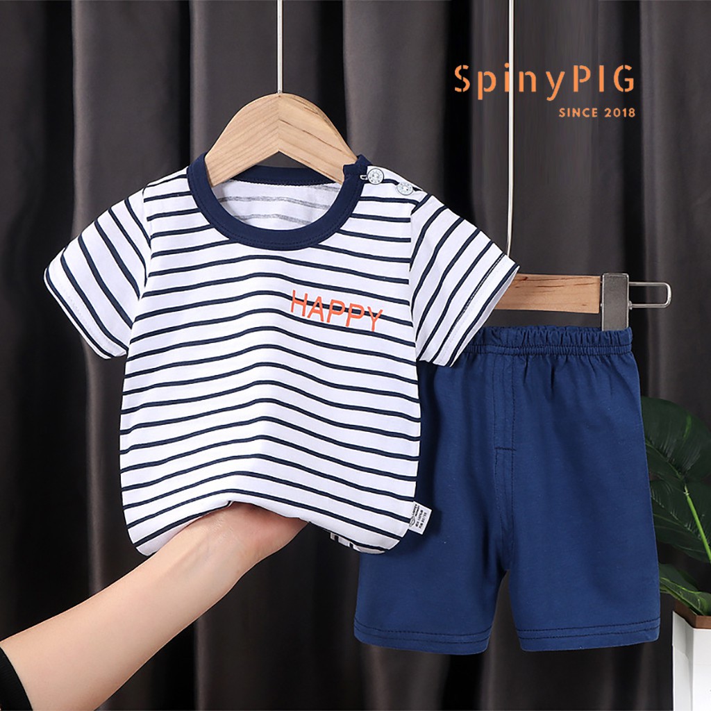 Bộ quần áo mùa hè cho bé 0-2 tuổi 100% cotton nhiều màu cho bé trai bé gái cộc tay và sát nách