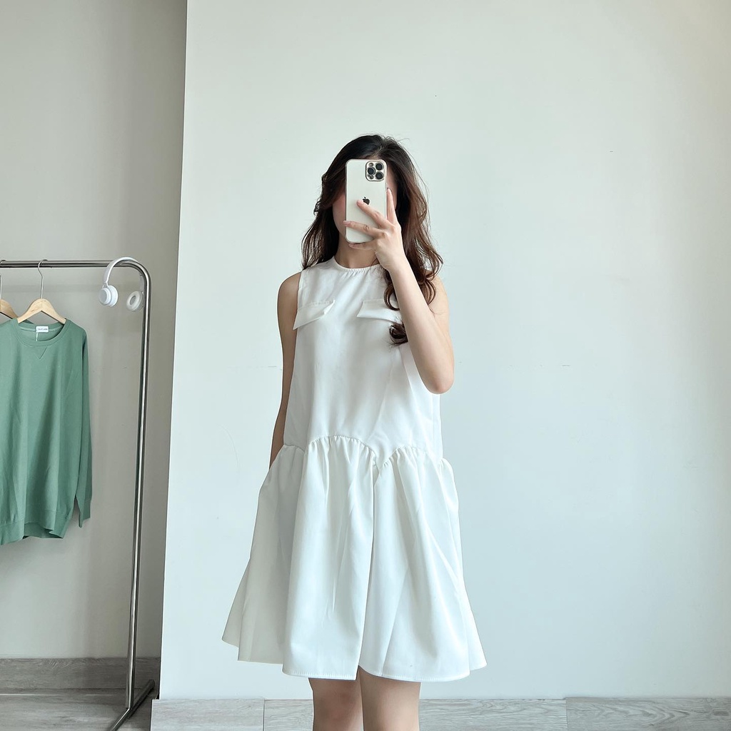 Đầm sát nách xòe xinh thời trang nữ Miho house