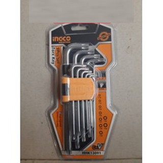 Bộ 9 chìa lục giác bông ingco hhk13091