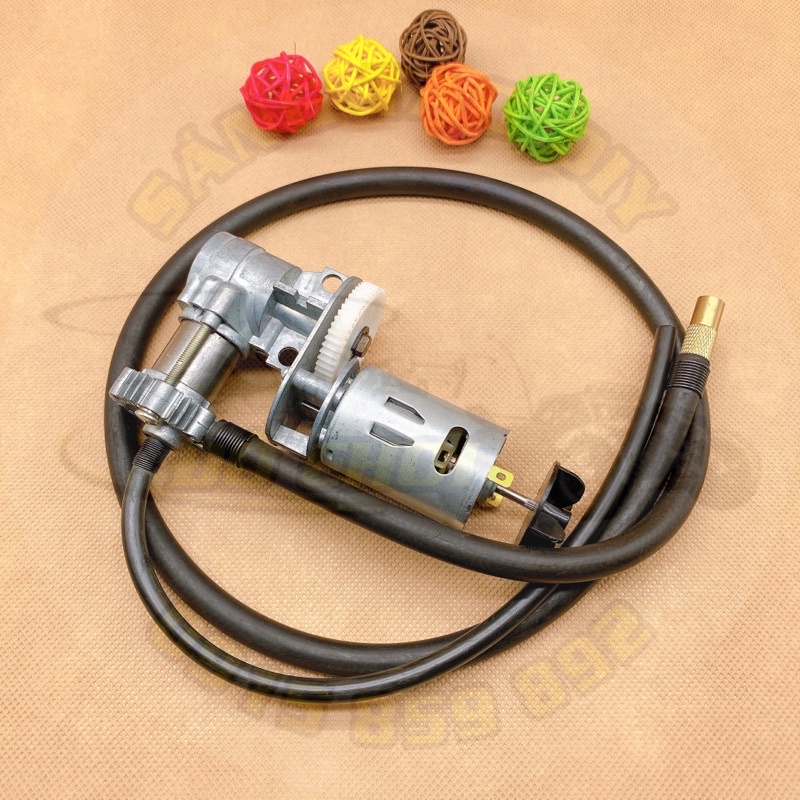 Động cơ bơm hơi 12V 100W - Chế bơm lốp di động cho ô tô, xe máy