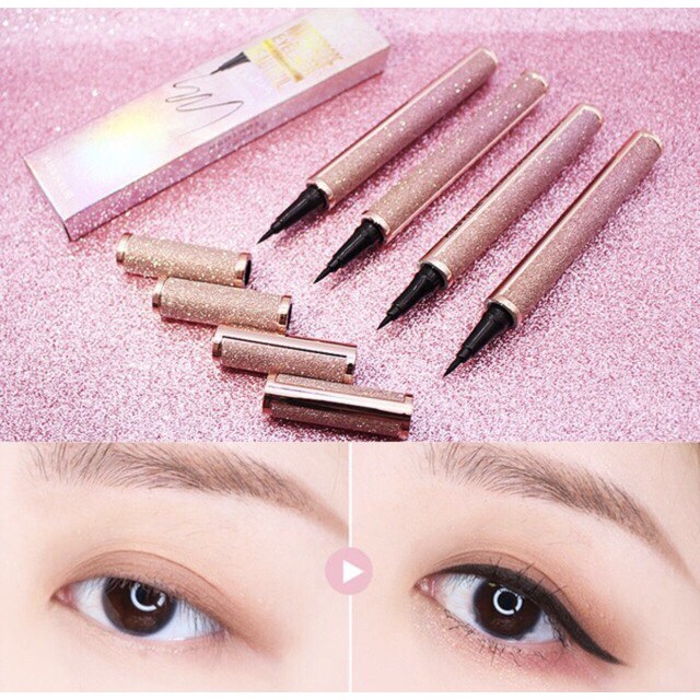 Bút Dạ Kẻ Mắt Mèo Bellemystery Vỏ Nhũ Lấp Lánh MXx | BigBuy360 - bigbuy360.vn