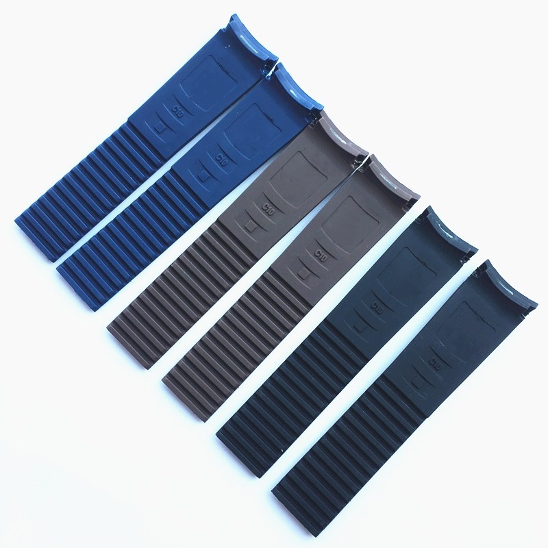 Silicone Dây Đeo Cao Su Silicon 21mm Màu Nâu / Xanh Dương / Nâu Cho Đồng Hồ Đeo Tay PP Patek AQUANAUT 5167R-001 / 5167A-001