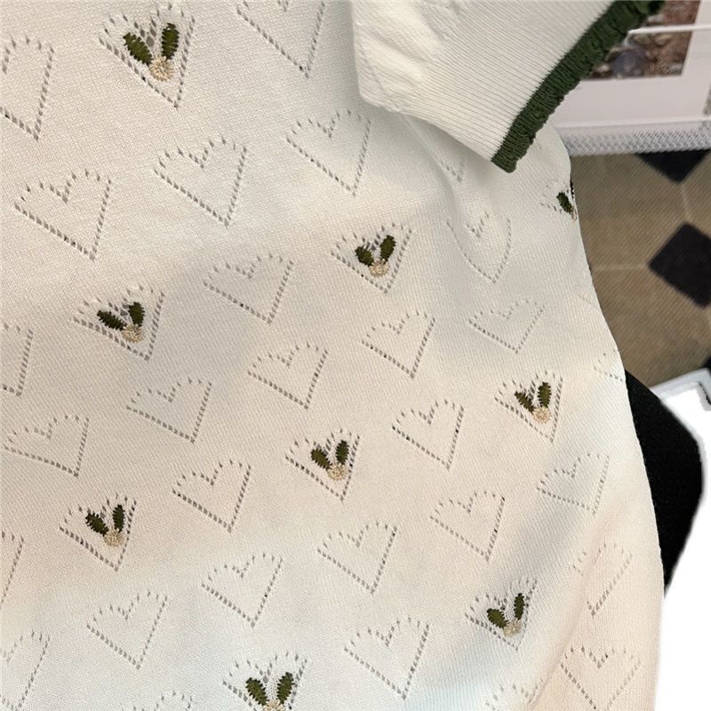 Áo dệt kim Pure Cube tay ngắn thiết kế mới thời trang mùa hè dành cho nữ