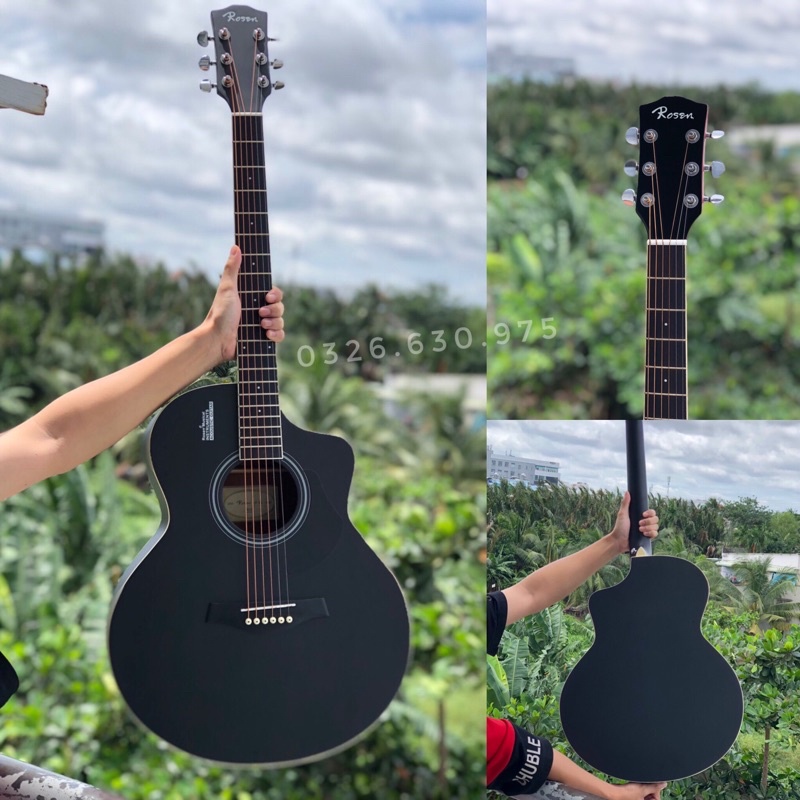 Đàn Guitar Acoustic Rosen G11 chính hãng, Full Gỗ Thịt - Tặng kèm bộ phụ kiện - BẢO HÀNH 12 THÁNG