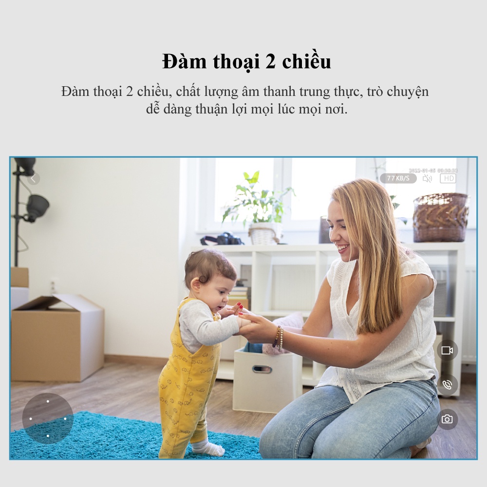 CAMERA IP WIFI YOOS EE Tiếng Việt FNKvision 5.0Mpx Full HD  New 2023 - QUAY ĐÊM SIÊU NÉT - XOAY 360 ĐỘ