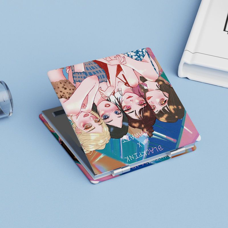 Gương Gập Hai Mặt In Hình Nhóm Nhạc BLACKPINK Đẹp Mắt