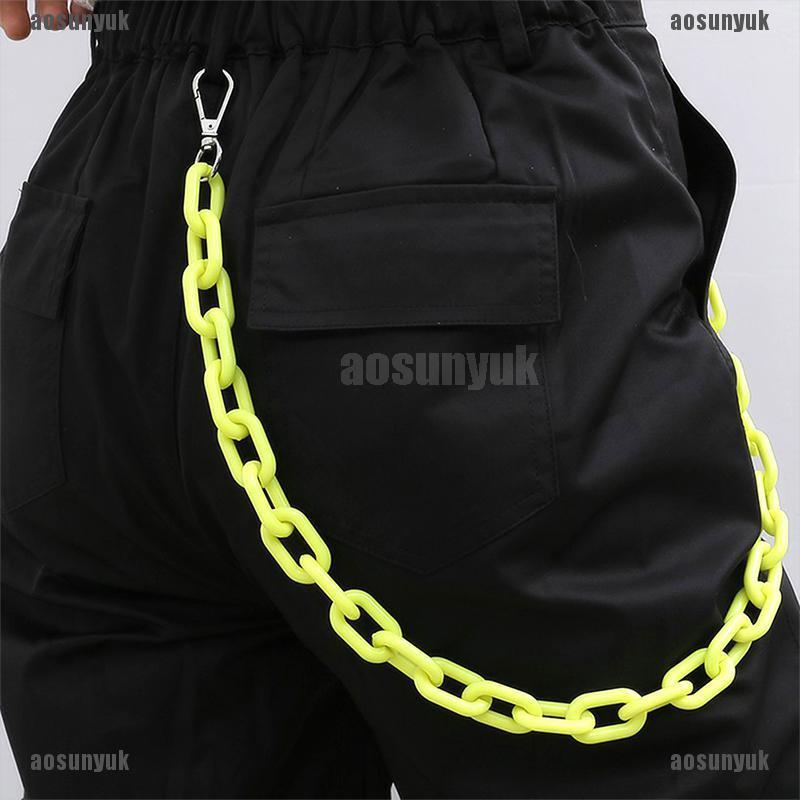 Dây Xích Acrylic Đeo Thắt Lưng Quần Jean Phong Cách Punk Hip hop Thời Trang
