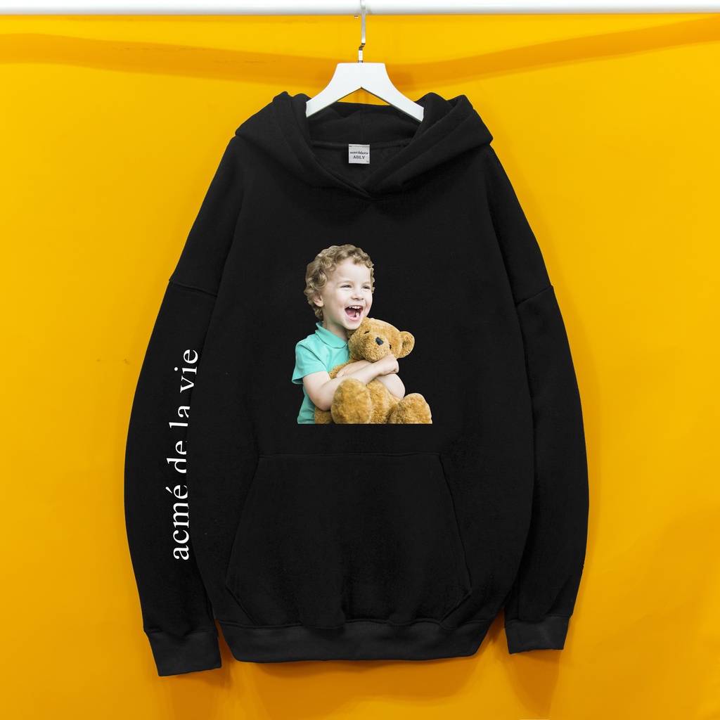 Áo nỉ Hoodie ADLV BÉ GẤU Hogoto shop , Áo hoodie nam nữ nỉ bông cotton