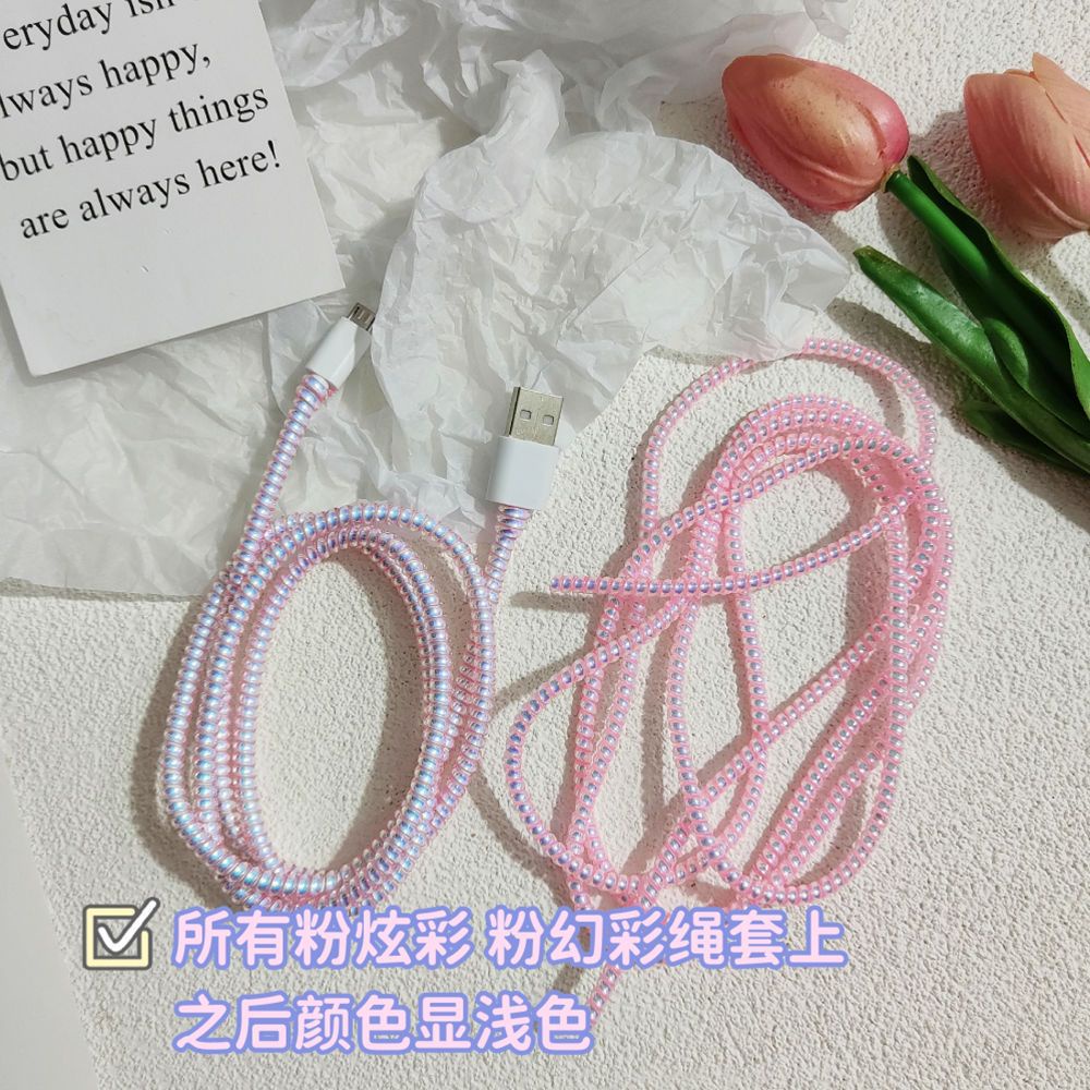 Dây Cáp Sạc Truyền Dữ Liệu Trong Suốt Hình Chân Mèo Cho Xiaomi 10 Redmi Note9pro