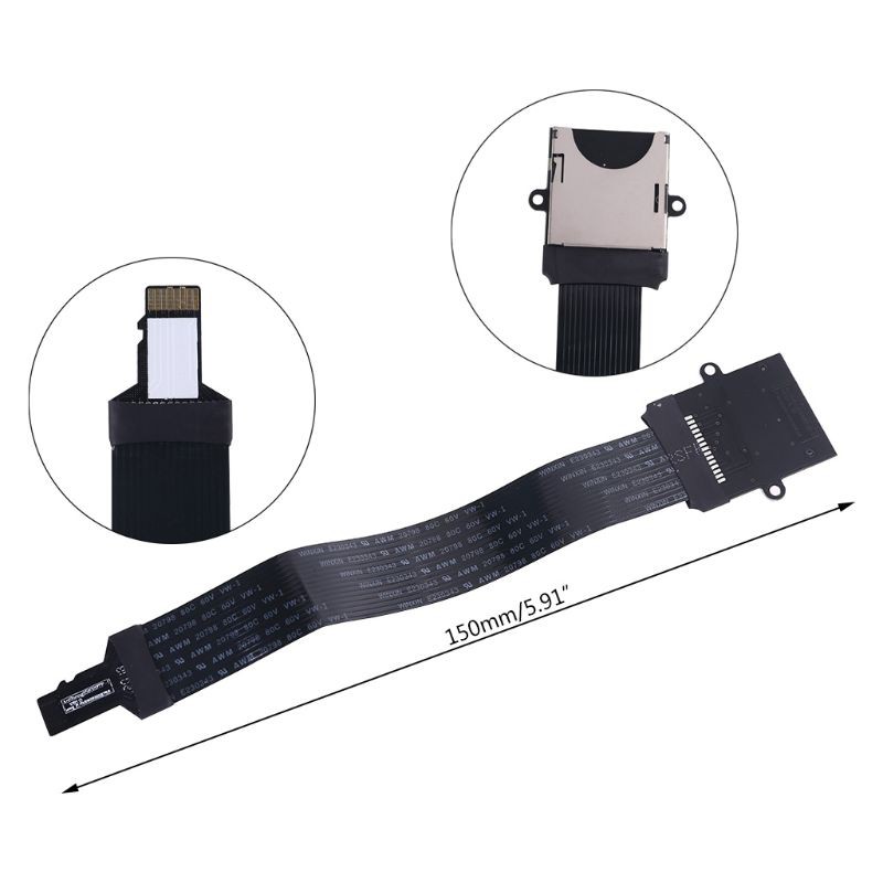 H.S.V✺SD card Female to TF micro SD Male Flexible Memory Card Extension cable reader