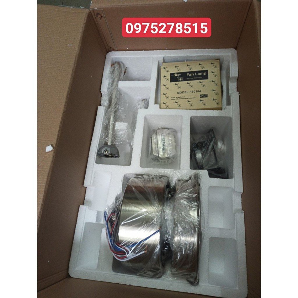 Quạt Trần Động Cơ Lõi Đồng INOX-05, Có 2 Chiều Gió- 3 Chế Độ Đèn LED,Đường kính quạt 1m35,Có Điều Từ Xa [Bảo Hành 5 Năm] | BigBuy360 - bigbuy360.vn