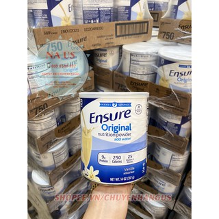 5/2022 Lốc 6 Lon Sữa Ensure Bột Vani Mỹ 397g