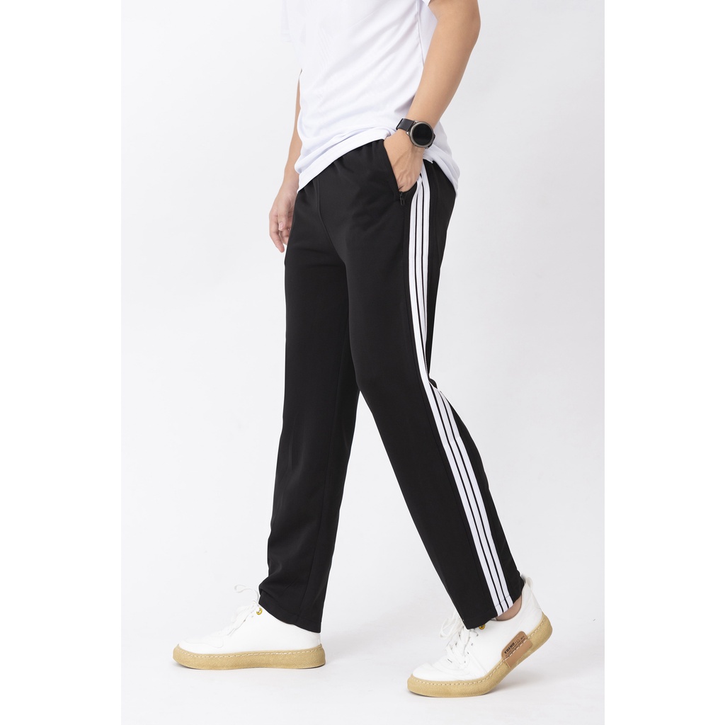 Quần jogger thể thao nỉ nam nữ JUN FASHION STORE Siêu Rẻ dài 3 sọc, Vải poly cao cấp dày đẹp, co giãn tối đa