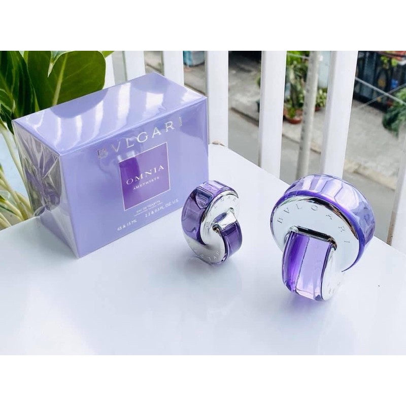 Set Nước Hoa Nữ Bvlgari Omnia Amethyste (65ml + Mini 15ml)