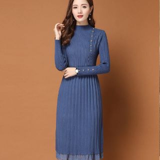 ĐẦM LEN SUÔNG PHỐI CHÂN REN CAO CẤP